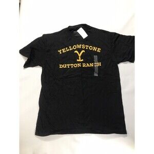 Yellowstone Dutton Ranch Men's T Shirt Size Large Black Short Sleeve Tee New